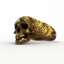 3d gold skull ring