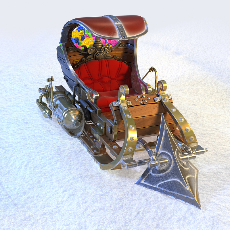 sleigh sledges sleds 3ds