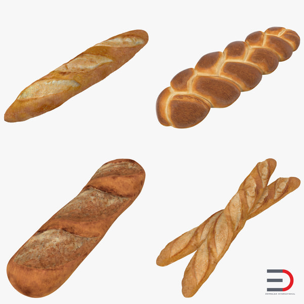 3d model bakery products