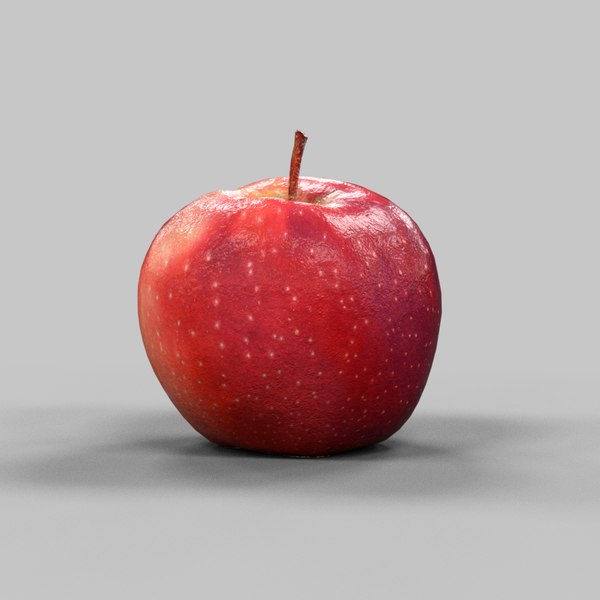 3d model photorealistic apple