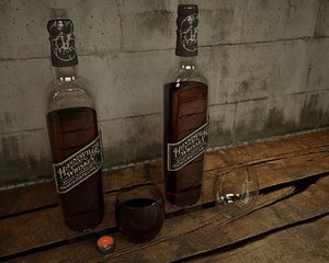 whiskey 3d model