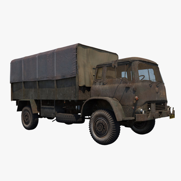 3d model army truck