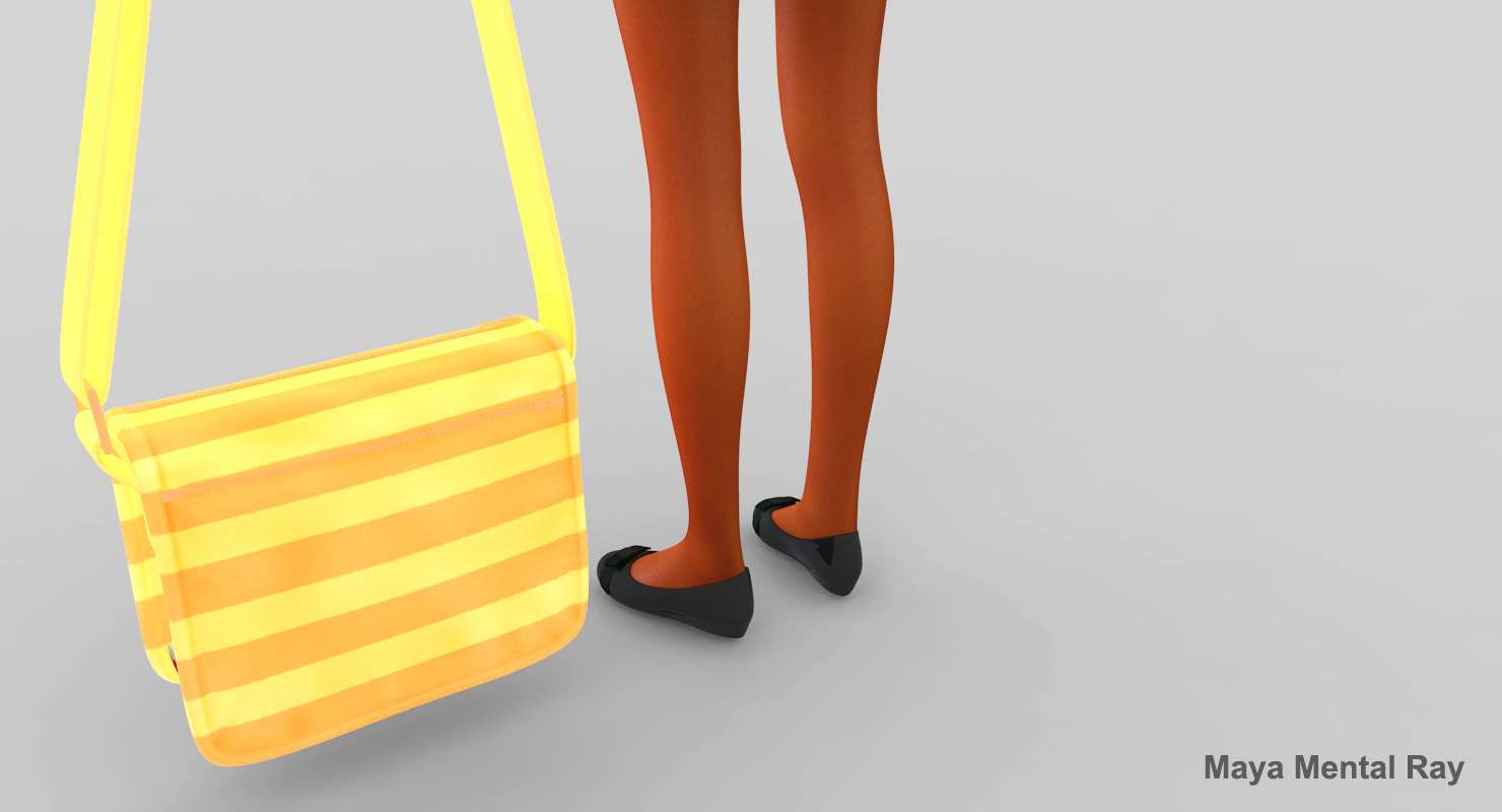 3d model school student pullover