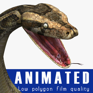 3ds max reptile snake python