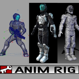 suit rigged animation ma