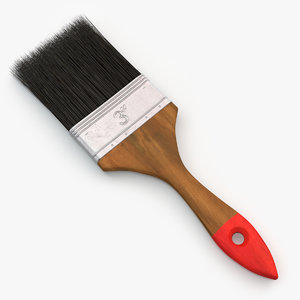 3d paint brush model