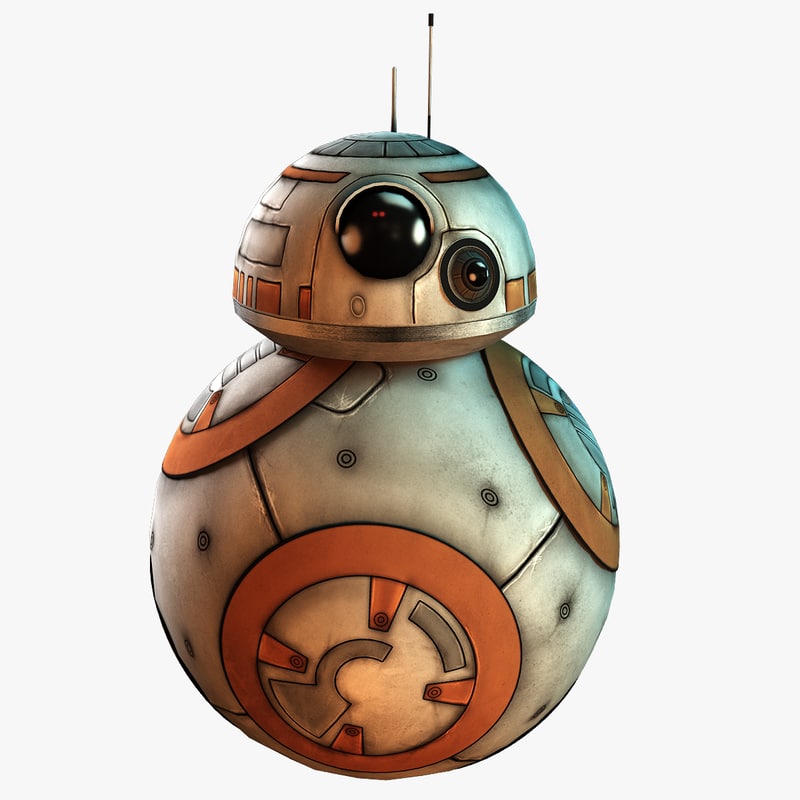 bb8 new droid 3d max
