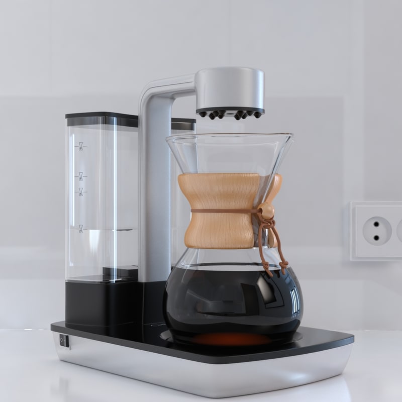 chemex ottomatic coffee maker 3d max