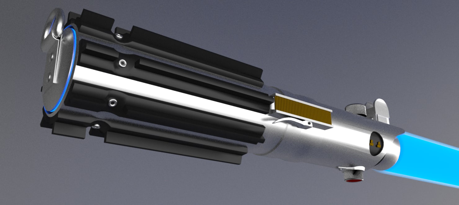 3d printed luke skywalker lightsaber