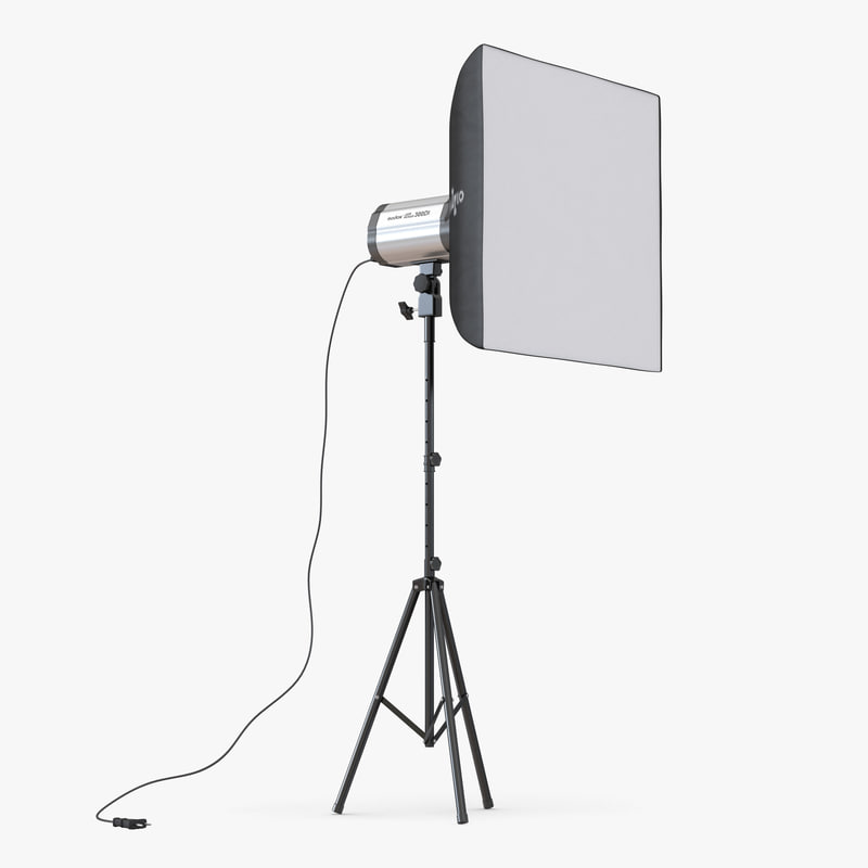 professional studio lighting softbox 3d model