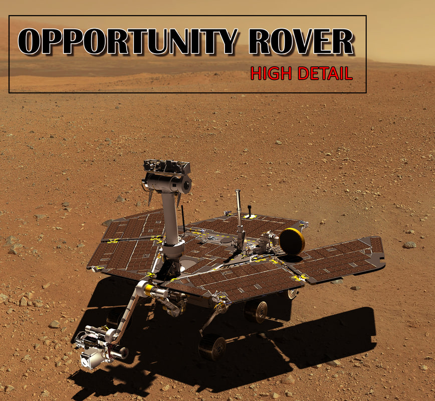 3d model mars opportunity rover