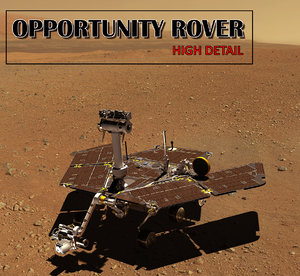 3d model mars opportunity rover