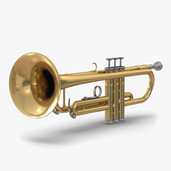 trumpet realistic 3d c4d