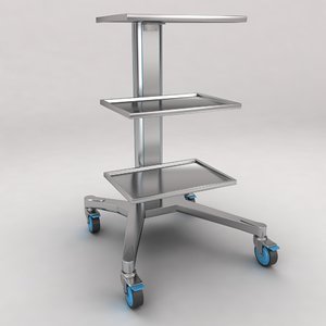 3d medical equipment trolley