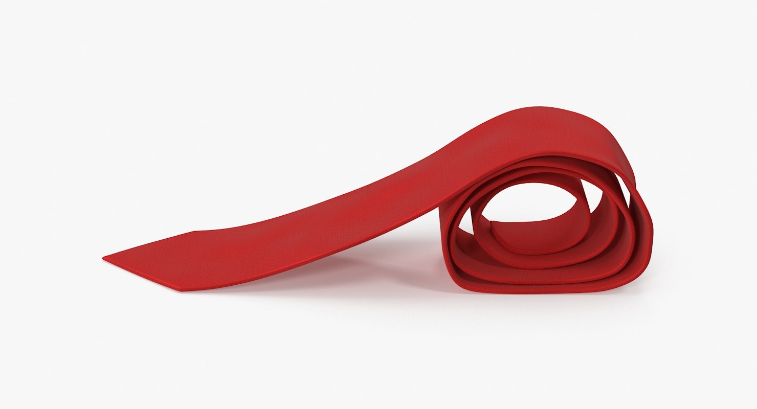 red-necktie-3d-model