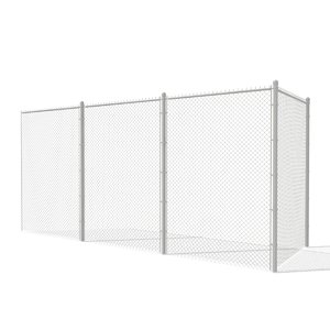 3d 3ds chain link fence metal