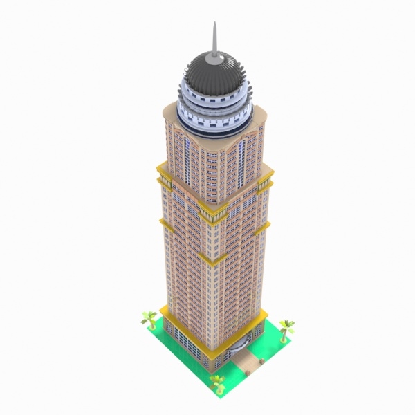 cartoon skyscraper toon 3d 3ds