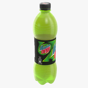 mountain dew bottle 3d max