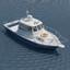 3d model sea fishing motor boat