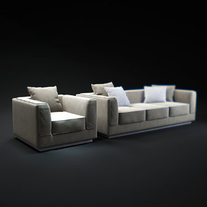 gentleman-sofa 3d max