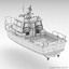 3d model sea fishing motor boat