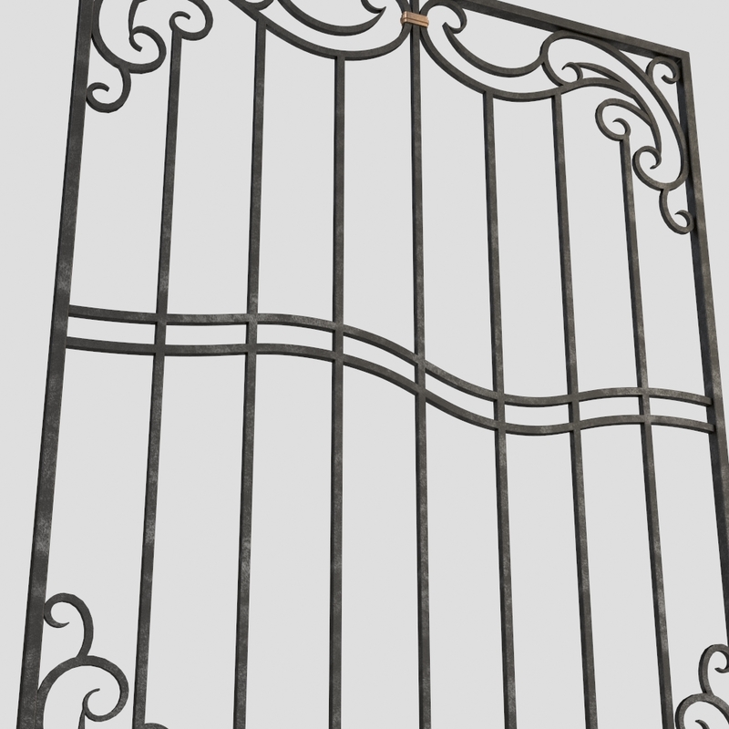 windows bars 3d model