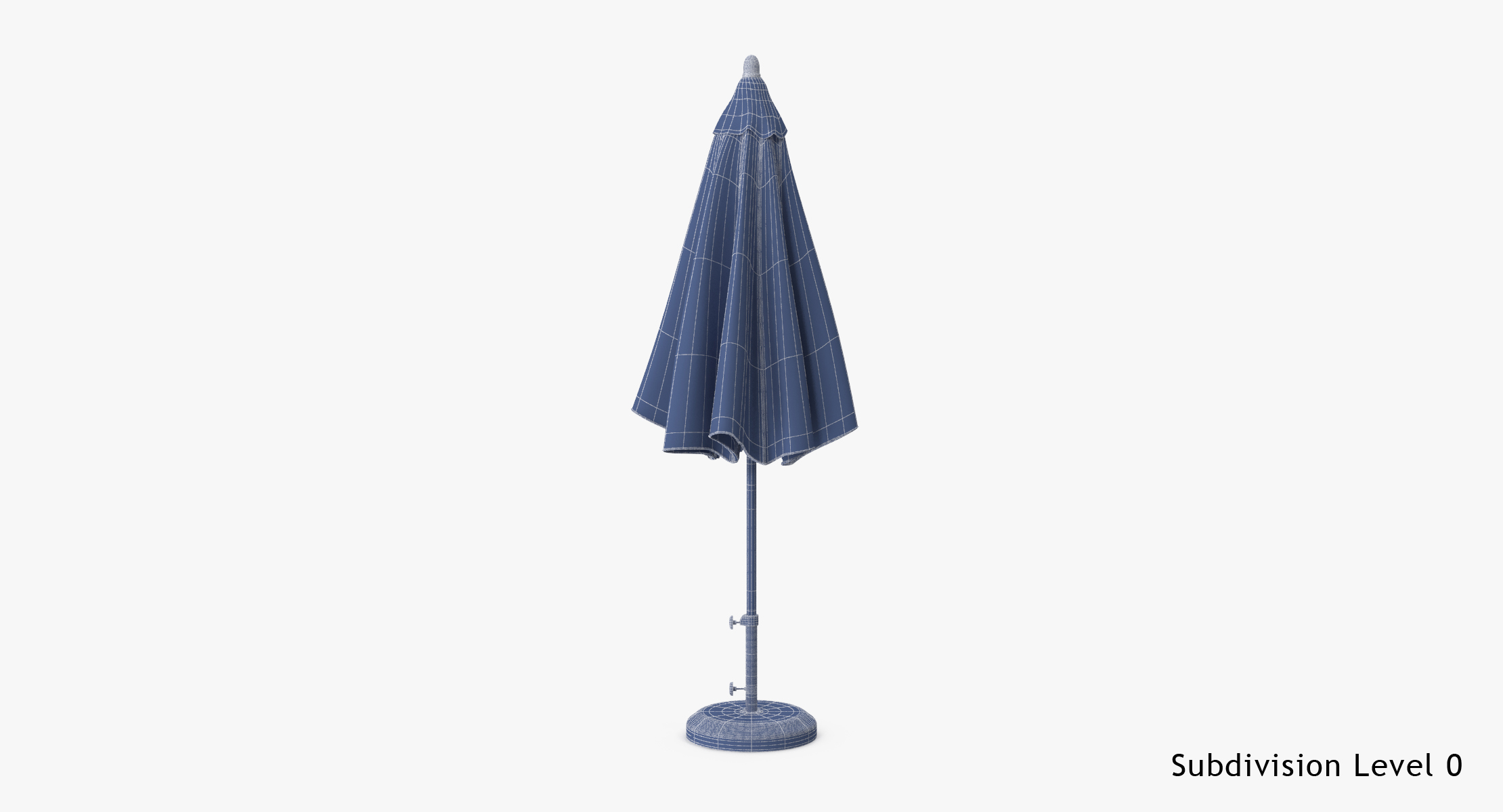 umbrella opened closed c4d