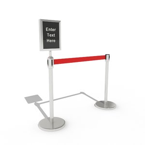 security stanchion divider max