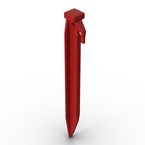 3ds plastic tent stake red
