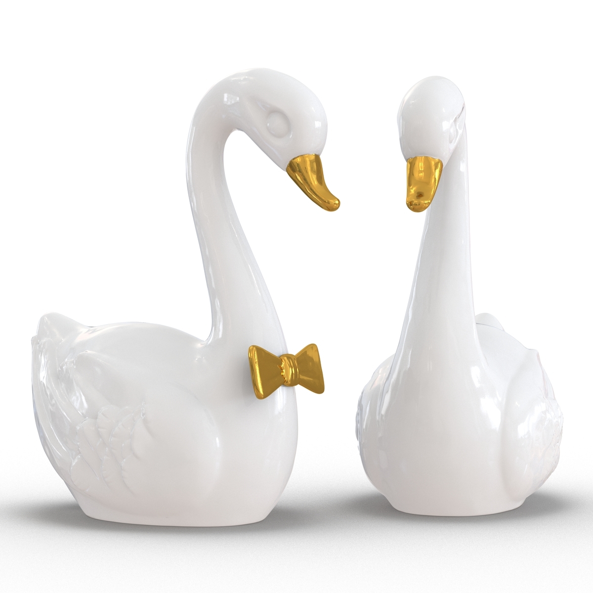 swans wedding cake topper max