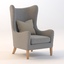 3d max jackson wing chair