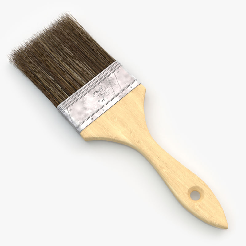 3d model of paint brush v2