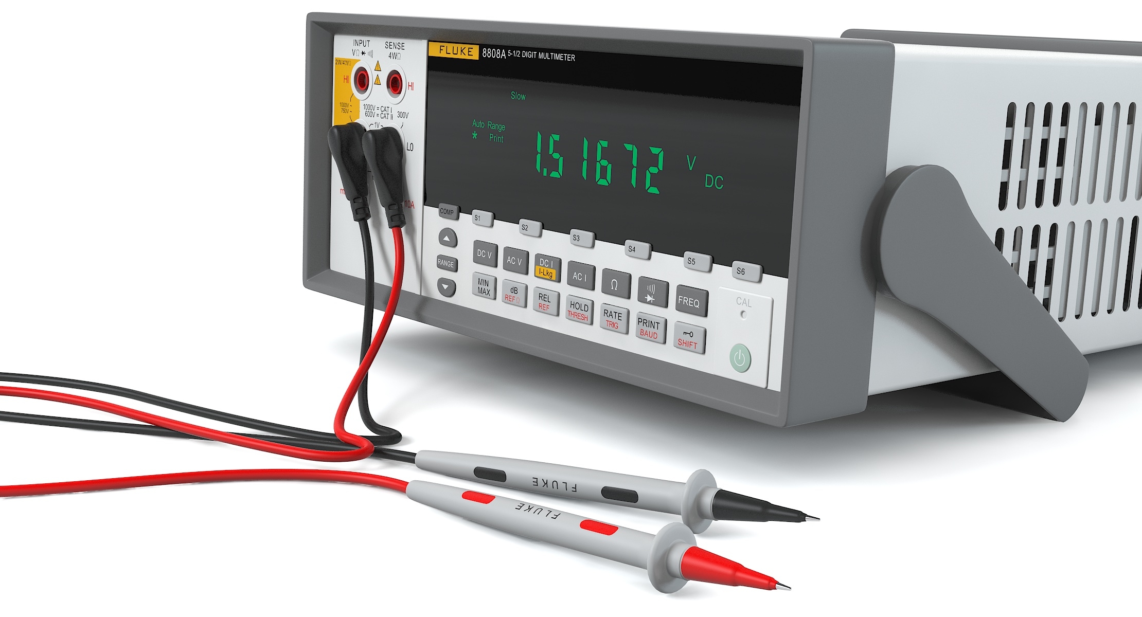 Fluke 8808A 디지털 멀티 미터 3D 모델 - TurboSquid 994757