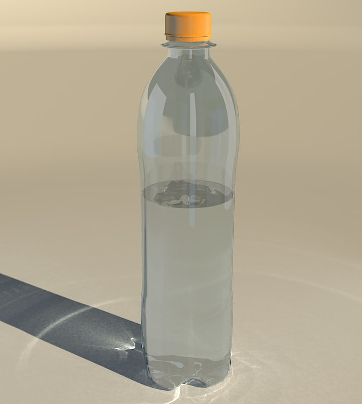 3d water bottle model