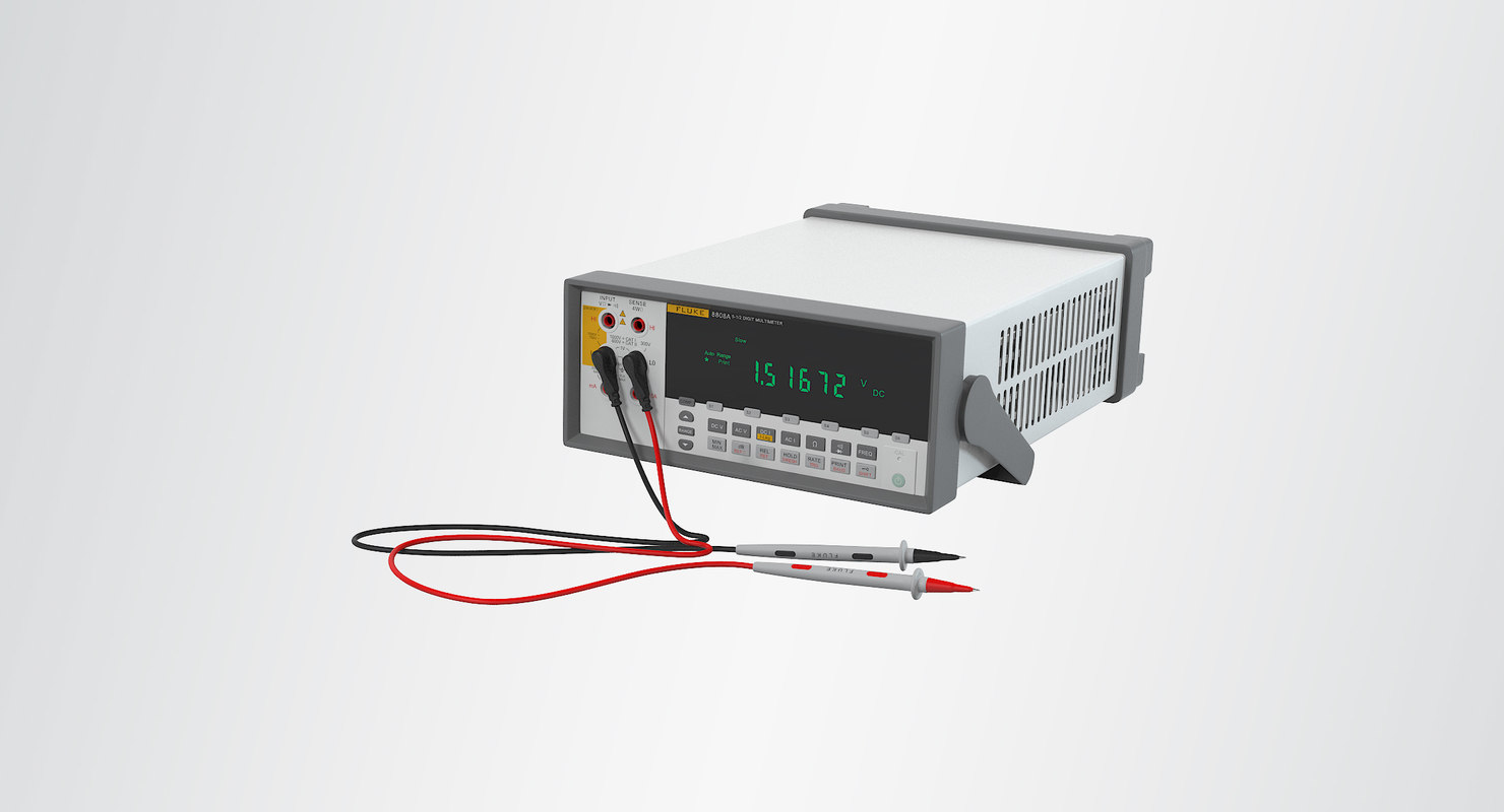 3d model fluke 8808a digital