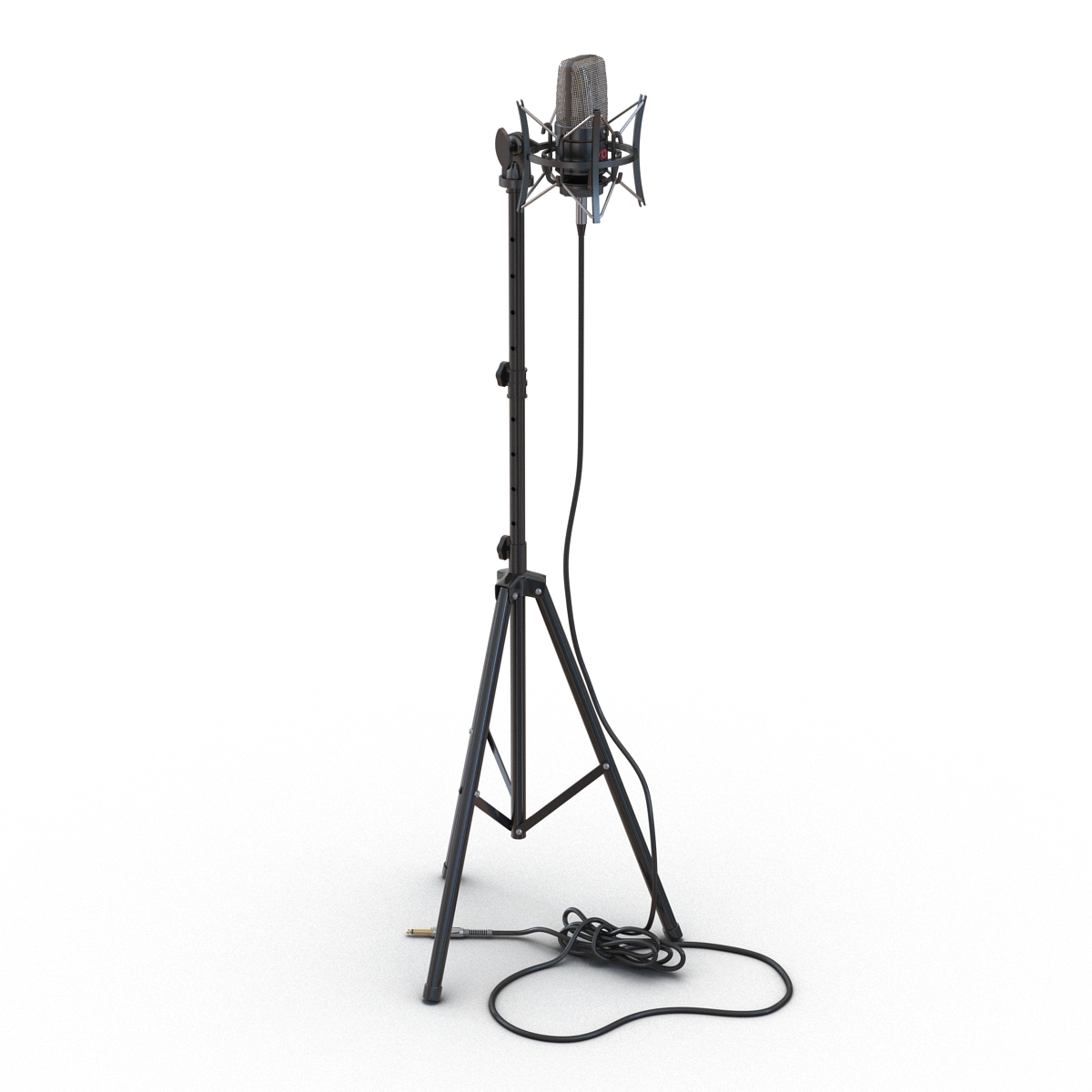 condenser microphone stand generic 3d model