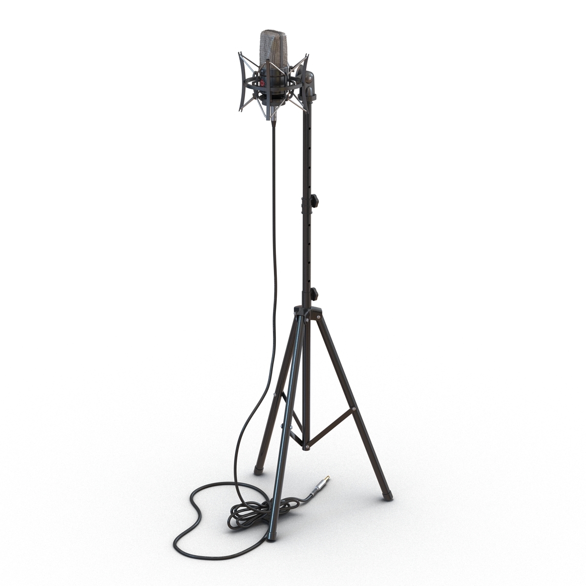 condenser microphone stand generic 3d model