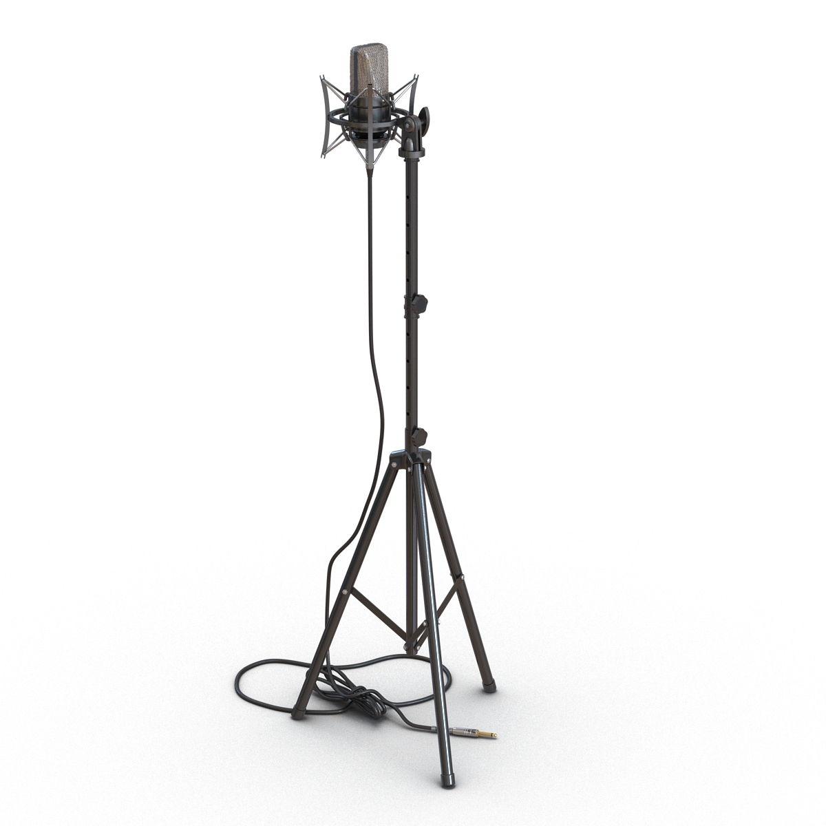 condenser microphone stand generic 3d model