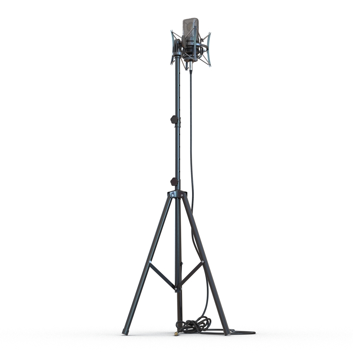 condenser microphone stand generic 3d model