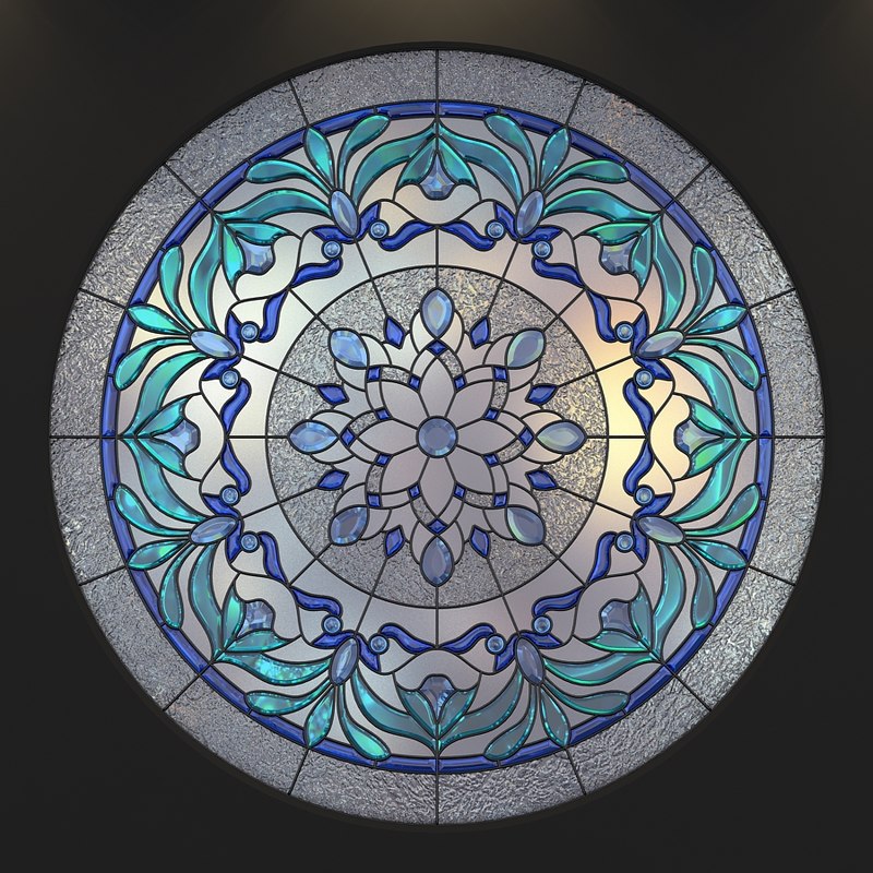 Stained Glass 3d X