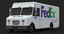 fedex delivery truck van 3d model