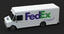 fedex delivery truck van 3d model