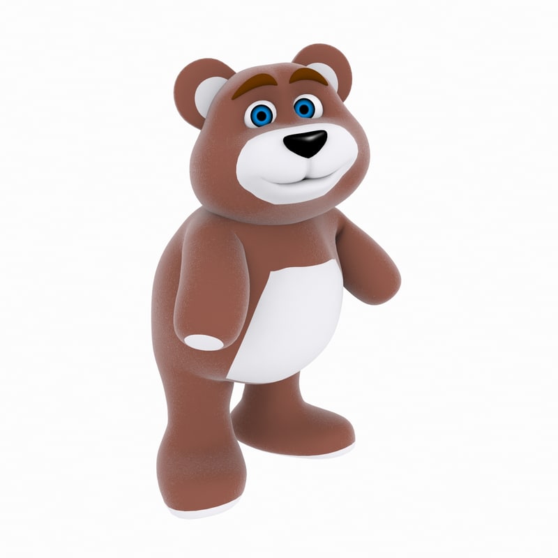 3d bear cartoon