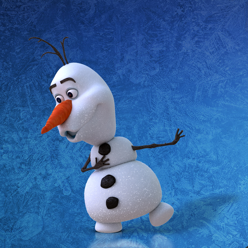 olaf characters frozen 3d max