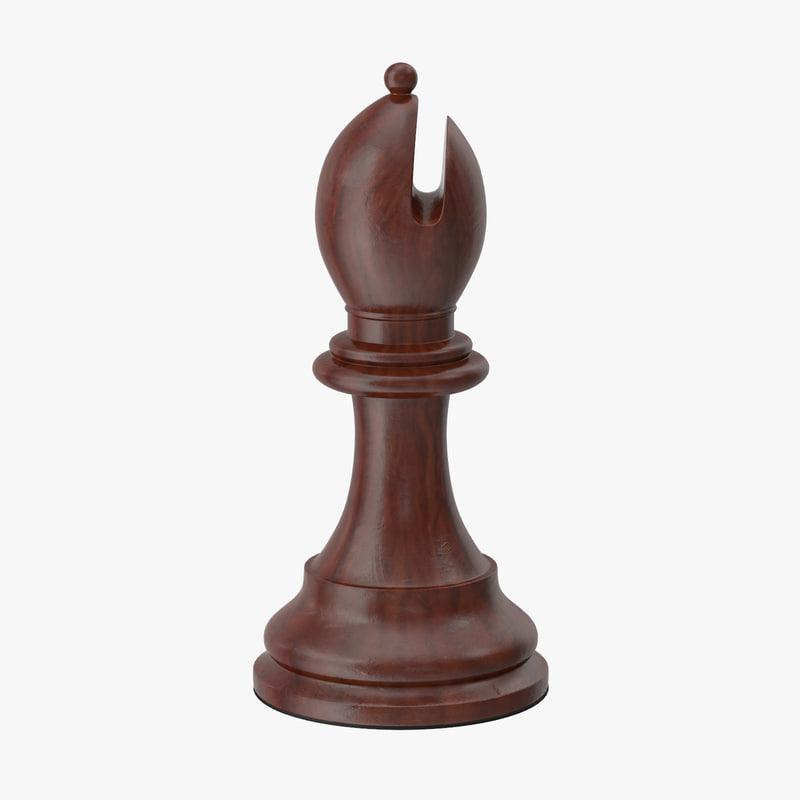 black chess pieces 3d