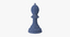 3d bishop chess piece model