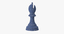 3d bishop chess piece model