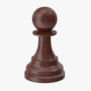 pawn chess piece 3d c4d