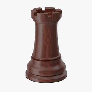 rook chess piece 3d model