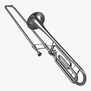 3d trombone silver